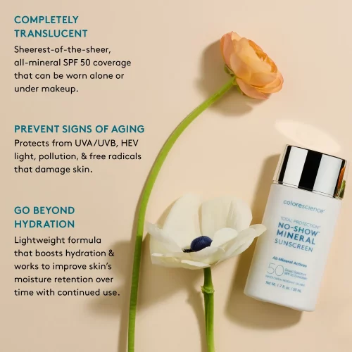NO SHOW MINERAL SUNSCREEN 50SP